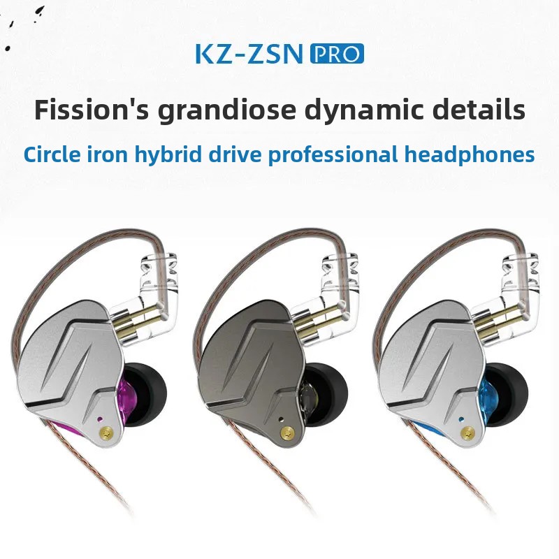 KZ ZSN PRO In Ear 1BA+1DD Hybr - Audiophile Headphone Wired recension och pris