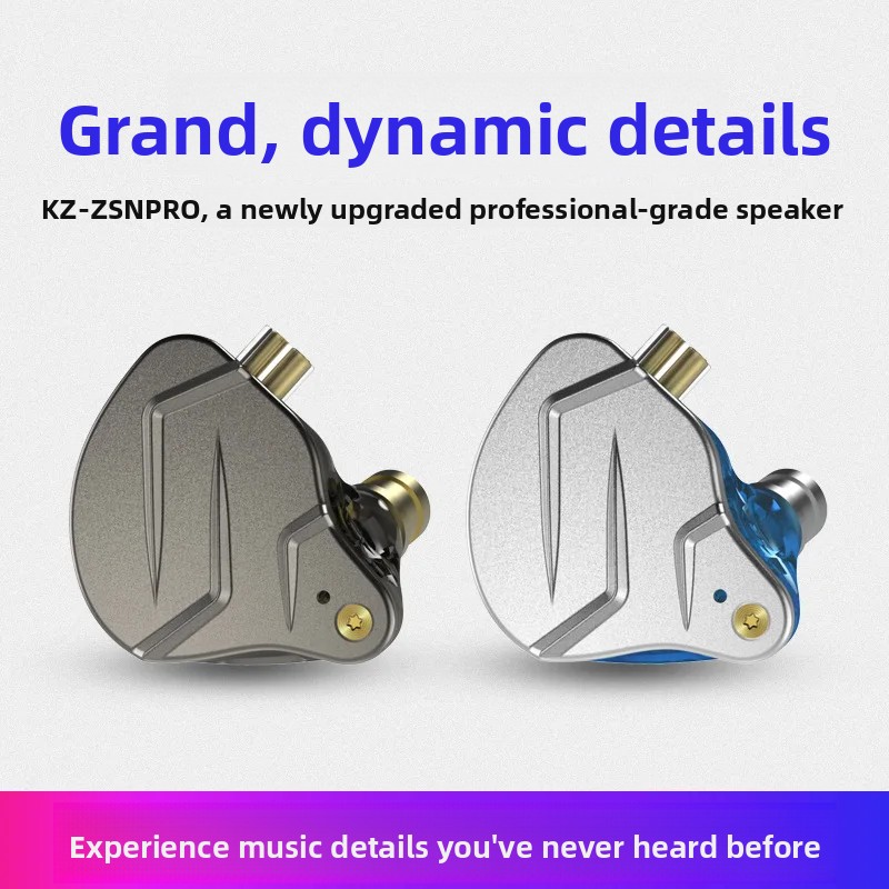 KZ ZSN PRO In Ear 1BA+1DD Hybr - Audiophile Headphone Wired recension och pris