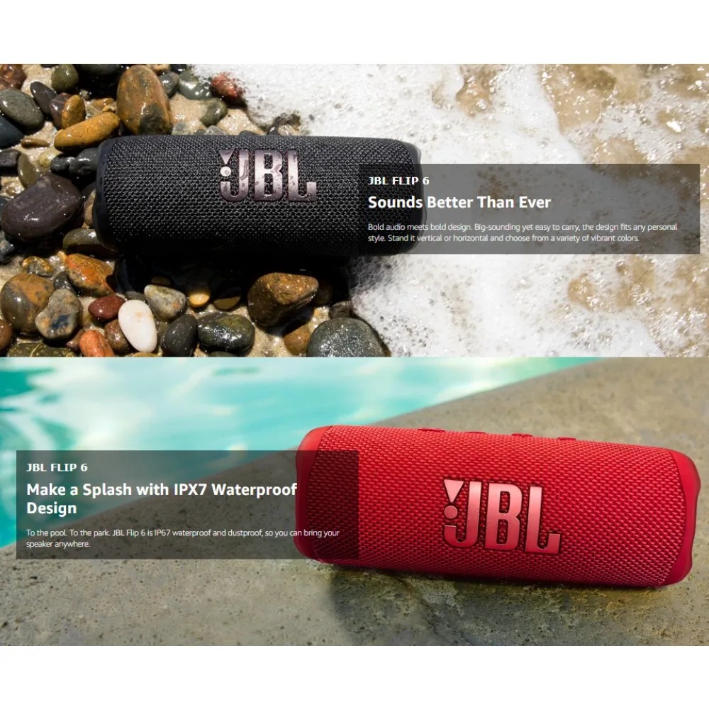 JBL FLIP6 Bluetooth Speaker Wi - Jbl Speaker Flip 6 recension och pris