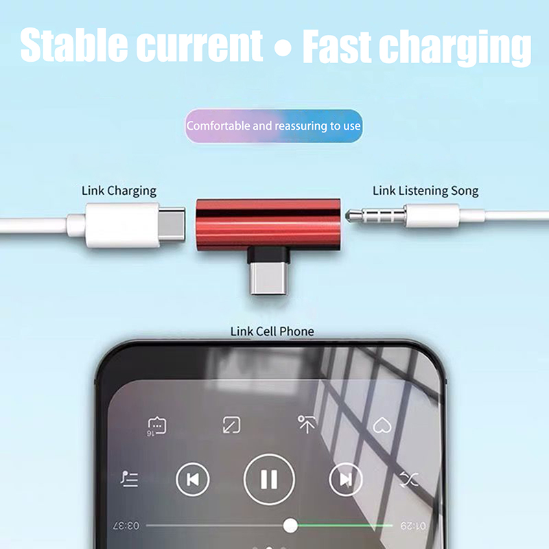USB Type-C To 3.5 Mm Headphone - Earphone Splitter Jack recension och pris