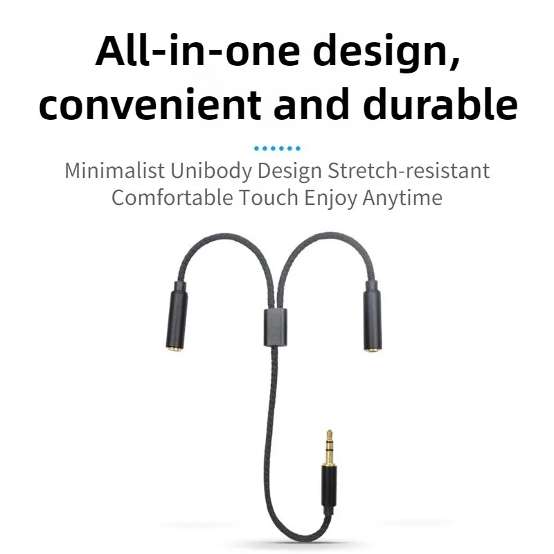 3.5mm Audio Splitter 1 Male To - Earphone Splitter Jack recension och pris