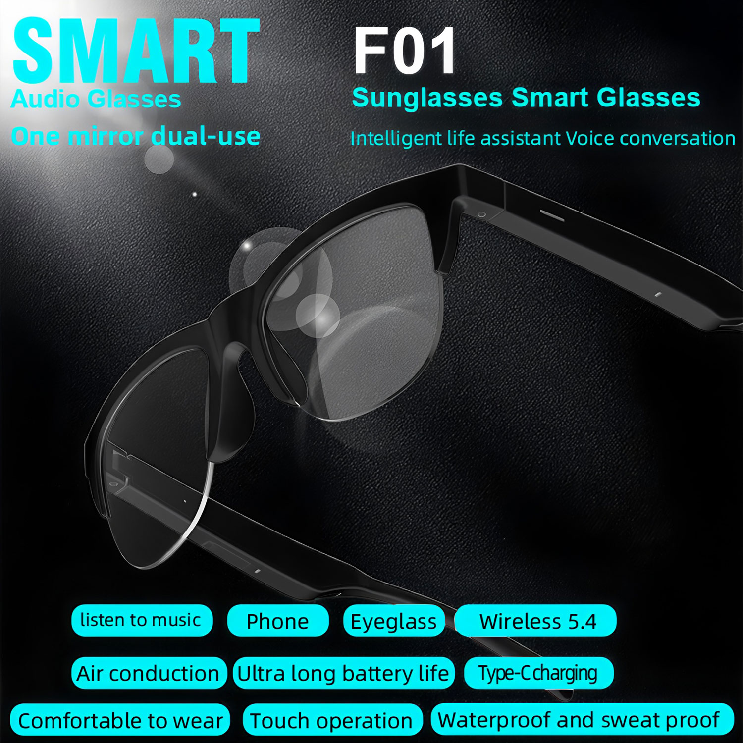 Smart Audio Sunglasses Bluetoo - Bluetooth Headset On Ear recension och pris